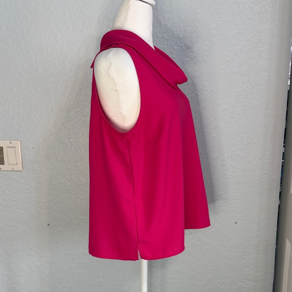 Ann Taylor Fuchsia Cowl Neck Blouse - Picture 3 of 8